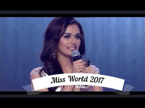 Miss World 2017 Top 5 Question and Answer .